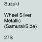 Preview: Suzuki, Wheel Silver Metallic (Samurai/Side), 27S.